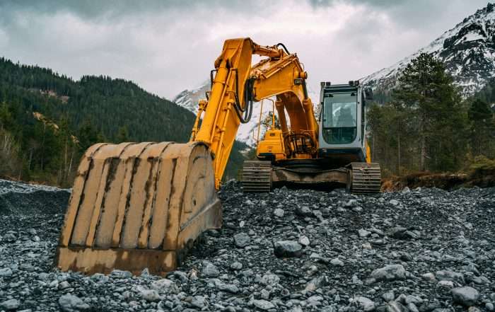 Excavator at work